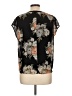 Forever 21 100% Polyester Floral Black Short Sleeve Blouse Size L - photo 2