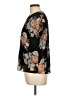 Forever 21 100% Polyester Floral Black Short Sleeve Blouse Size L - photo 5