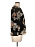 Forever 21 100% Polyester Floral Black Short Sleeve Blouse Size L - photo 4