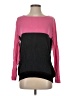 Vertical Design Color Block Pink Pullover Sweater Size S - photo 1