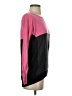 Vertical Design Color Block Pink Pullover Sweater Size S - photo 4