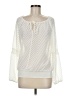 Laundry by Shelli Segal Ivory Long Sleeve Blouse Size M (estimated) - photo 1