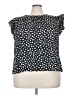 On 34th Black Short Sleeve Blouse Size 4X - photo 1