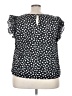 On 34th Black Short Sleeve Blouse Size 4X - photo 2