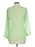 Chadwicks 100% Polyester Green 3/4 Sleeve Blouse Size 10 - photo 2