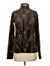 Assorted Brands Animal Print Brown Turtleneck Sweater Size S - photo 1