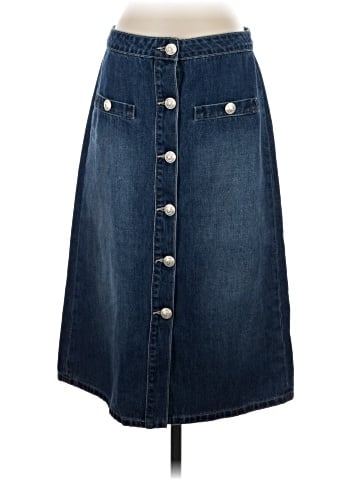 L'Agence Denim Skirt (view 1)
