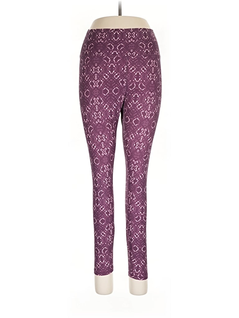 Pre-owned Fabletics Leggings In Purple