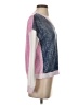 Charlie 100% Cotton Color Block Blue Pullover Sweater Size S - photo 4