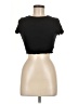 Shein Black Short Sleeve Turtleneck Size 6 - photo 1