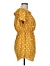 Blush 100% Polyester Polka Dots Yellow Casual Dress Size L - photo 4