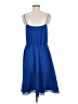 J.Crew 100% Polyester Solid Blue Casual Dress Size 8 - photo 2