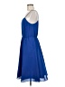 J.Crew 100% Polyester Solid Blue Casual Dress Size 8 - photo 5