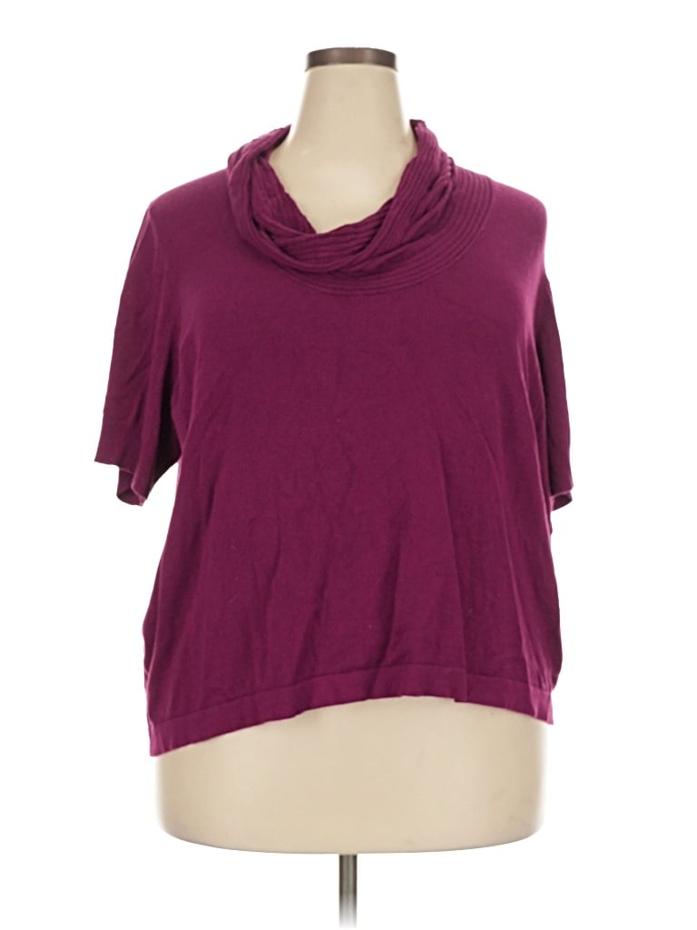 Pre-owned Apt. 9 Cardigan Sweater In Burgundy