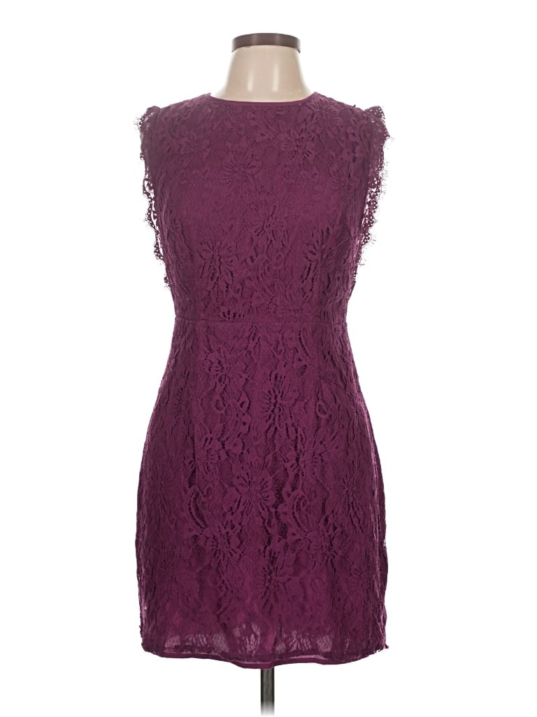 Pre-owned Kimchi Blue Cocktail Dress In Burgundy
