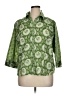 Classic Elements Green 3/4 Sleeve Blouse Size XL - photo 1