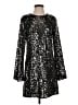H&M 100% Polyester Stars Black Cocktail Dress Size S - photo 1