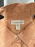 Garnet Hill Color Block Pink Orange Long Sleeve Button-Down Shirt Size 10 - photo 7