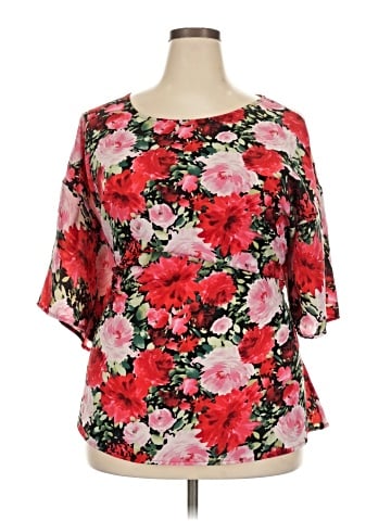 Molly & Isadora Short Sleeve Blouse (view 1)