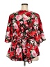 Molly & Isadora 100% Polyester Red Short Sleeve Blouse Size 3X Plus - photo 2