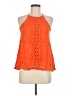 Entro 100% Rayon Orange Sleeveless Blouse Size M - photo 1