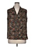 Worthington 100% Polyester Tweed Black Sleeveless Blouse Size XL - photo 1