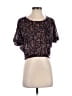 Kirra Black Short Sleeve Top Size S - photo 1