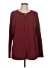 Jaclyn Smith Burgundy Long Sleeve Blouse Size L - photo 1