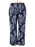 JM Collection Paisley Blue Casual Pants Size 2X - photo 1