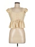 Shein Tan Short Sleeve Top Size 6 - photo 1
