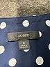 J.Crew 100% Polyester Polka Dots Blue Long Sleeve Blouse Size S - photo 7
