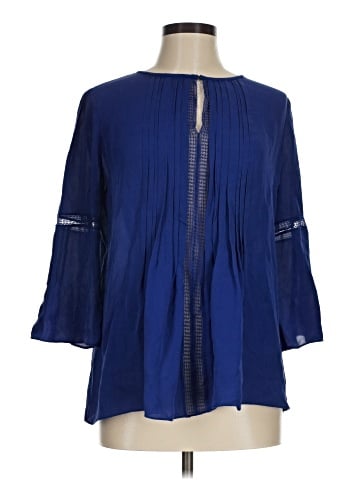 Elie Tahari 3/4 Sleeve Silk Top (view 1)