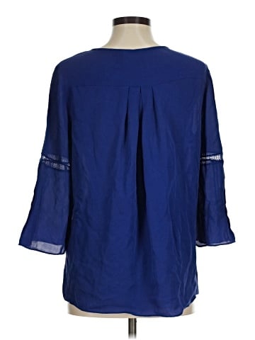 Elie Tahari 3/4 Sleeve Silk Top (view 2)
