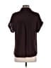 Naked Zebra 100% Polyester Brown Short Sleeve Blouse Size S - photo 2