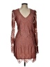 Lulus 100% Polyester Brown Cocktail Dress Size L - photo 1