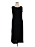 Fiore Solid Black Casual Dress Size XL - photo 1