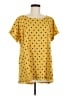 Umgee Yellow Short Sleeve Blouse Size M - photo 1