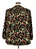 T Tahari 100% Polyester Black Long Sleeve Blouse Size 2X - photo 2