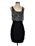 Express 100% Polyester Animal Print Black Cocktail Dress Size XS - photo 1