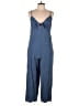 Old Navy 100% Tencel Solid Blue Jumpsuit Size L - photo 1