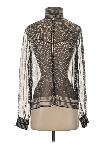 Rag & Bone Long Sleeve Silk Top (view 1)