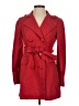 The Limited 100% Polyester Red Trenchcoat Size XS - photo 1