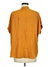 J.Crew 100% Viscose Solid Orange Short Sleeve Blouse Size M - photo 2
