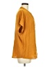 J.Crew 100% Viscose Solid Orange Short Sleeve Blouse Size M - photo 4