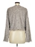 Saint Art 100% Polyester Metallic Silver Pullover Sweater Size M - photo 2