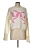 LoveShackFancy Hearts Ivory Pullover Sweater Size L - photo 1