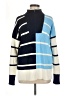 Lands' End 100% Cotton Color Block Blue Pullover Sweater Size M - photo 1