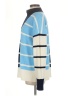 Lands' End 100% Cotton Color Block Blue Pullover Sweater Size M - photo 5