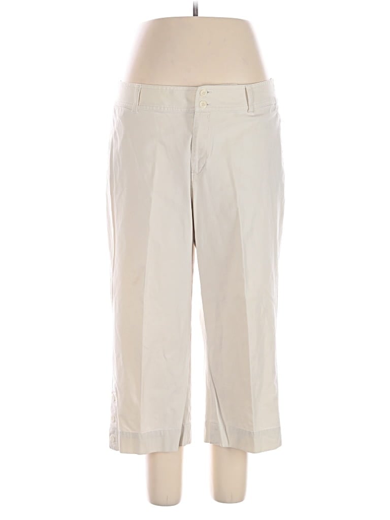 Pre-owned Coldwater Creek Khaki Pant In Ivory