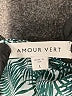 Amour Vert 100% Silk Tropical Teal Silk Skirt Size L - photo 3